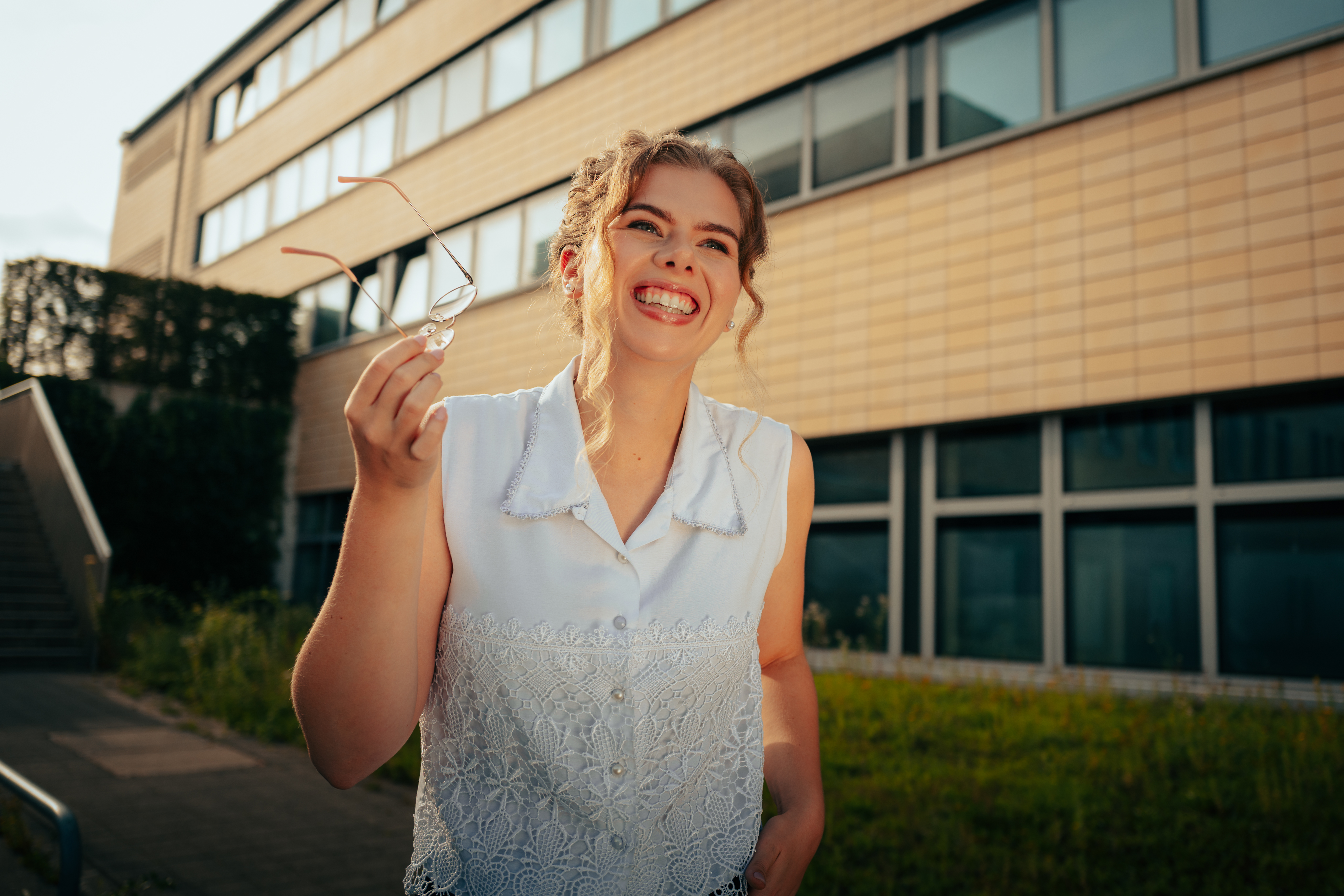 Annie bei der Arbeit